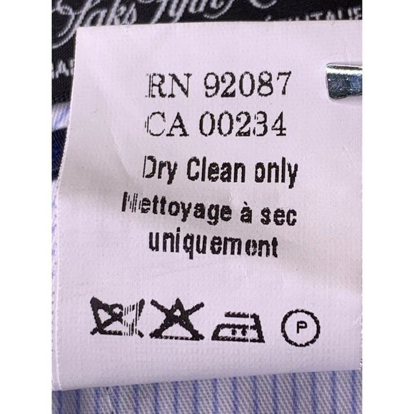 Men’s Saks fifth Avenue dress pants size 33 bright blue NWT $425 6143 - Picture 10 of 11